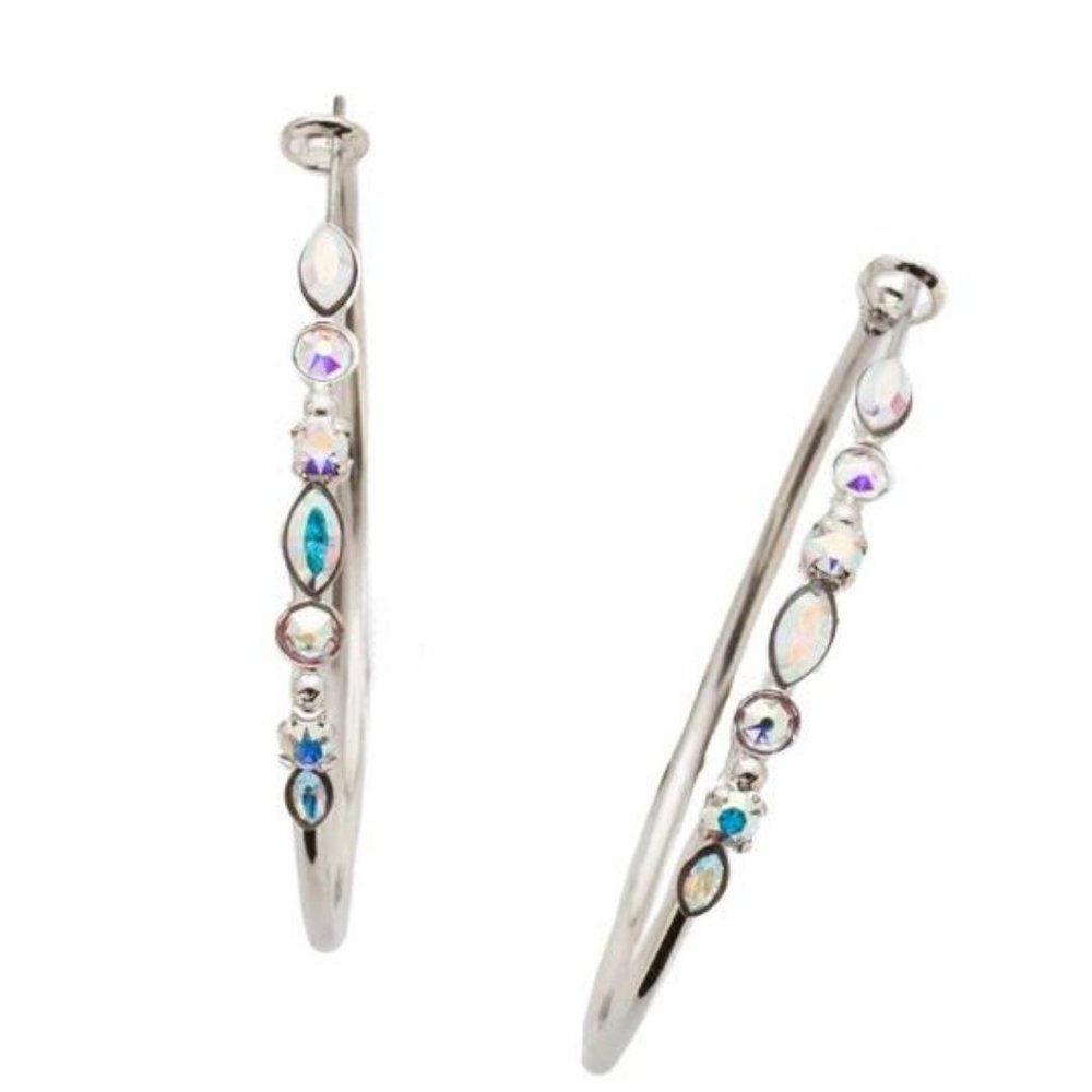 Mixed Media Hoop Earrings